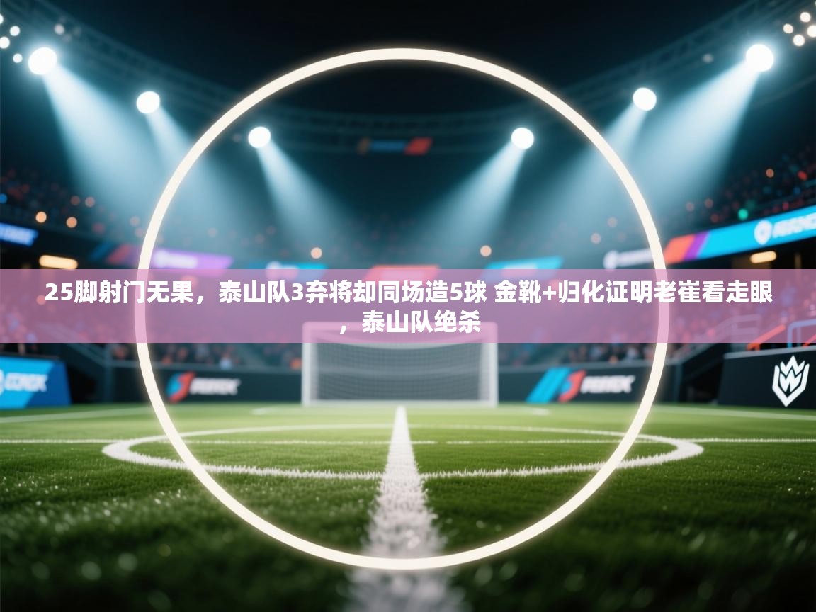 25脚射门无果，泰山队3弃将却同场造5球 金靴+归化证明老崔看走眼，泰山队绝杀